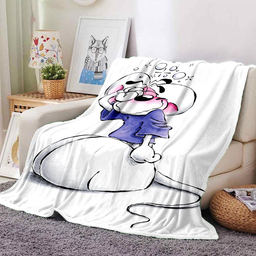 Mouse Bubble Trouble Blanket Soft Throw Blanket For Home Bedroom Bed Sofa Travel Office Solid Christmas Blanket
