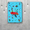 Mfoever Tin Sign Miro Art Vintage Tin Sign Home Decor Wall Decor Art Wall Mural Room Decoration Decor Retro Metal Sign Plate Bar Posters