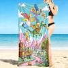 1Pc Simpsons Fantasy Adventure Beach Towel, Quick Dry, Multi-Use for Beach Pool Gym Yoga Home Travel, Christmas, Halloween, Xmas Gift S864