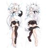 FANGCHUANG Body Pillow Cover Azur Lane Shirakami Fubuki Life-size Body Pillow Cover 50CM X 160CM 2-Way Tricot