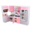 Kids Play Kitchen Toy Plastic Simulation Multifunctional Toddler Kitchen Playset for Home