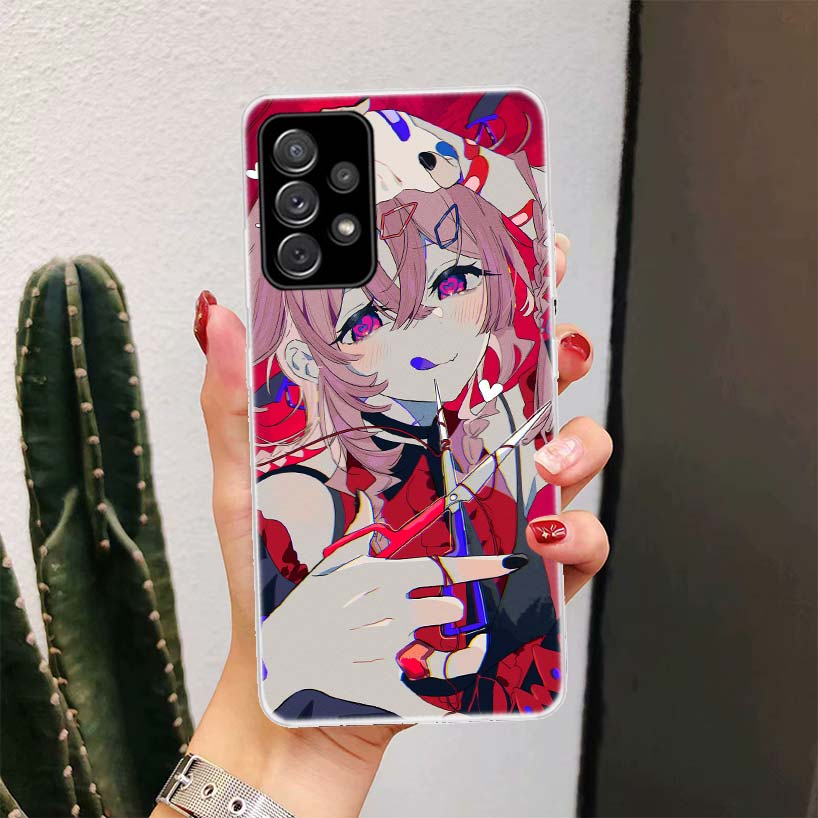 Милая Аниме Девушка INS Для Samsung Galaxy A51 A50 A71 A70 Чехол для Телефона A40 A41 A30 A31 A20E A21S A10 A11 A01 5G A6 A8 + A7 A9 Plus