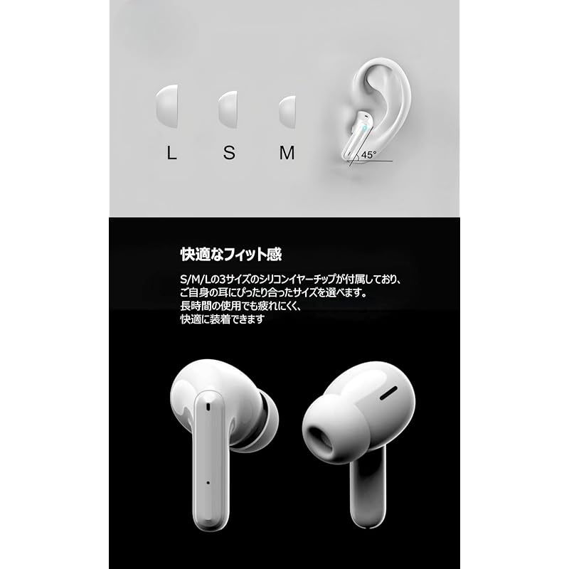Earphones Bluetooth Wireless Earphones 2025 New Model Bluetooth Hi-Fi Sound Quality Long Playback with Microphone ENC Noise Canceling LED Display