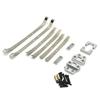 MN82 LC79 Metal Rear Axle Shock Absorber Leaf Springs and Fixed Seat Mount Bracket Set 1/12 RC Car Upgrade Parts Accessories