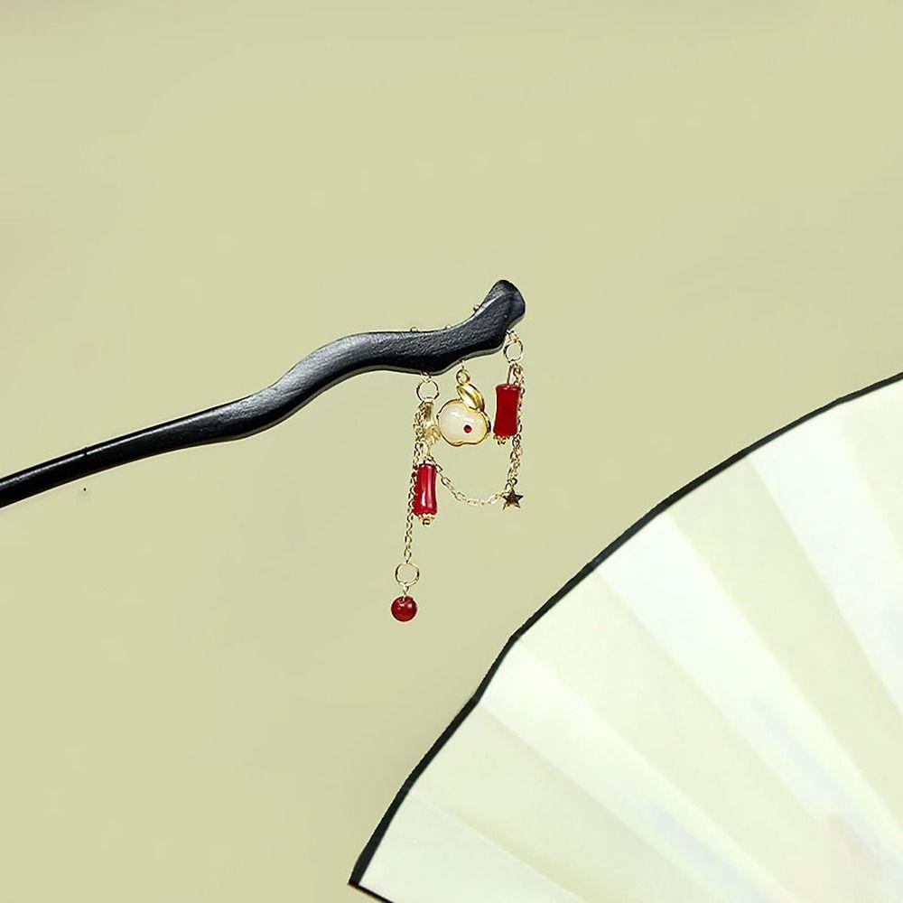 Flower Tassel Hairpin Ancient Style Hair Insert Elegant Hair Sticks  Hanfu