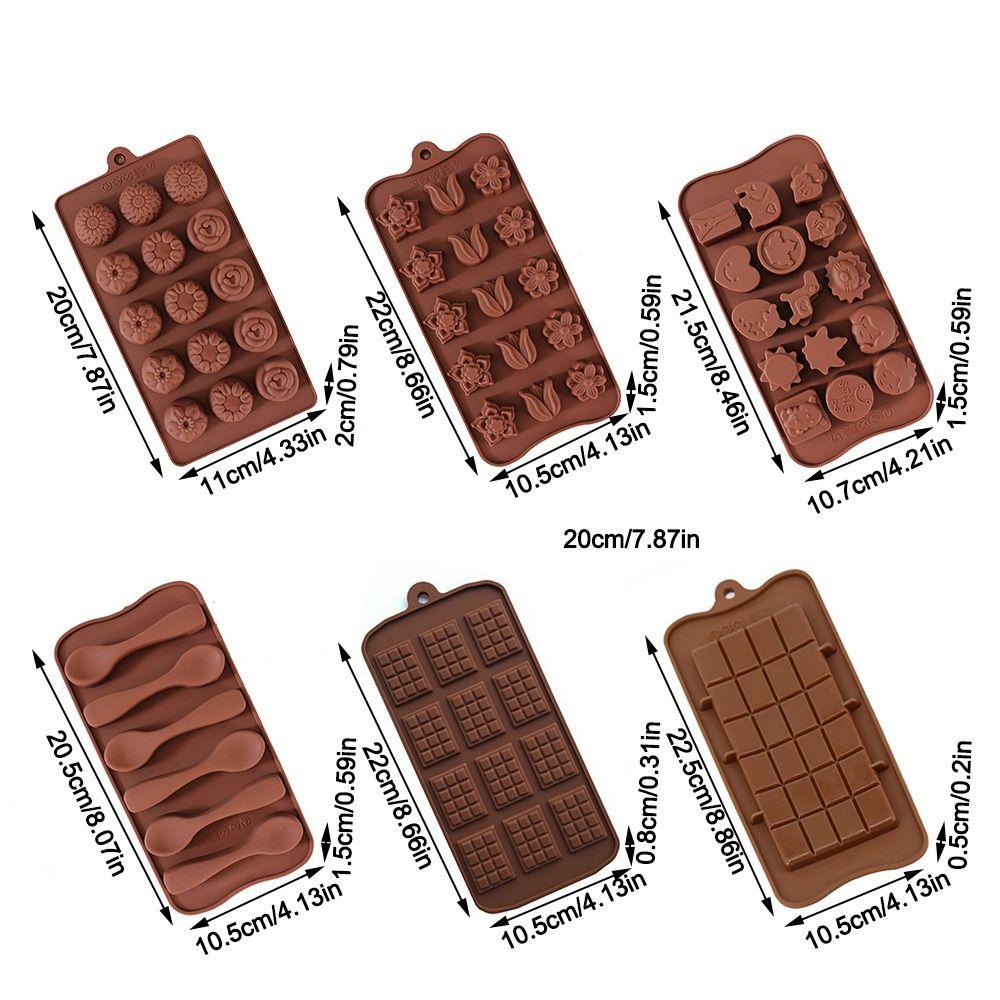 Non-Stick Chocolate Moulds DIY Fondant Coffee Mould Easy Release Baking Mold Kitchen Accessories