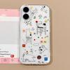 Роскошный противоударный чехол для телефона для iPhone 15 Funda iPhone 11 15 14 16 Pro Max 12 13promax 14promax Жесткий пластиковый IMD чехол с животными