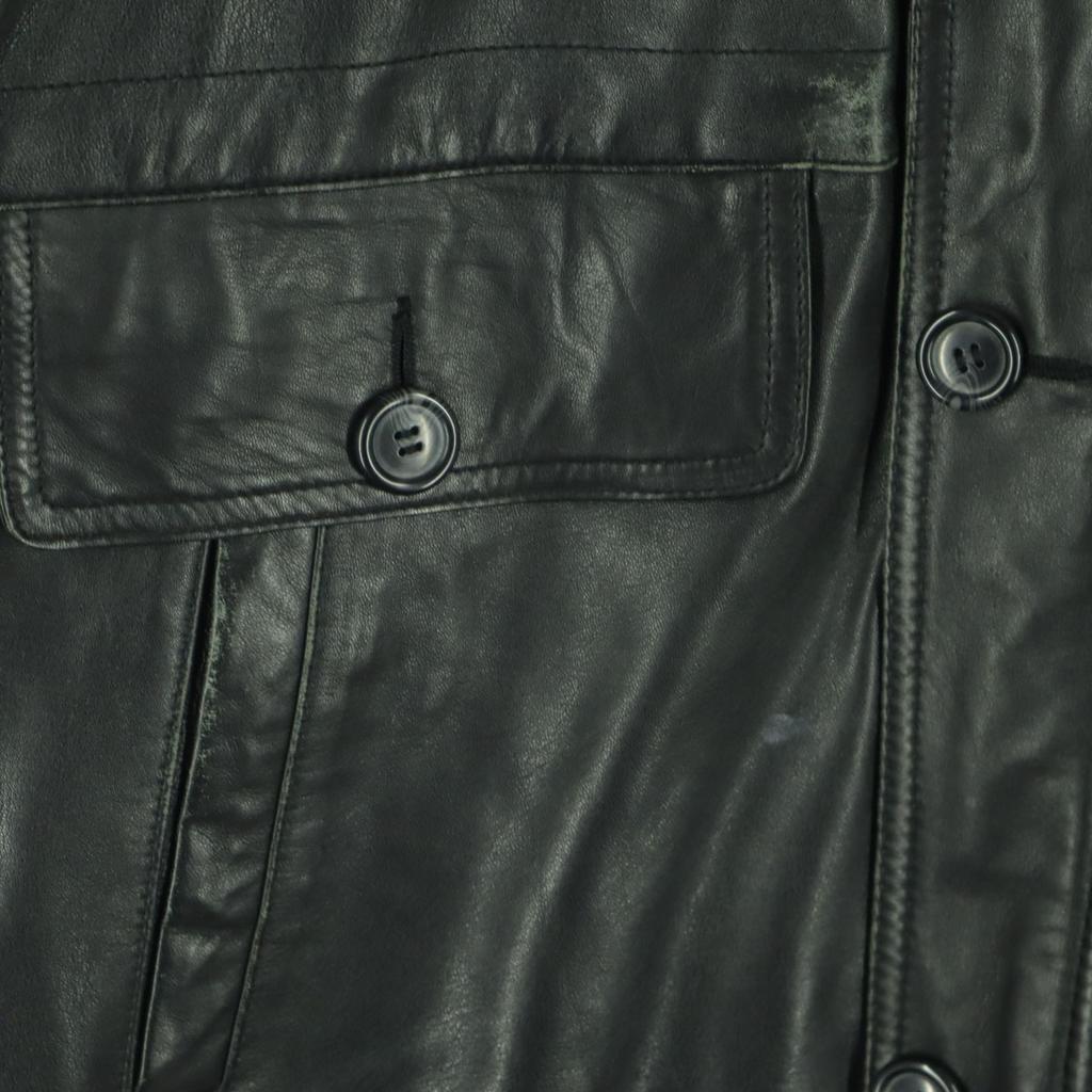 Long sleeve Single padding leather jacket S Brown Sheep leather Men's Used
