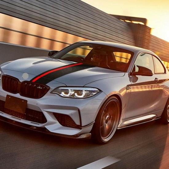 Черно-красная 5D карбоновая спортивная наклейка на капот для BMW 3 5 F30 F10 LB