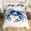 Beach Theme Bedding Set For Kids Teens Queen Marine Themed Lightweight Duvet Covers Crab Bedspread Cover Room Decor No Comforter