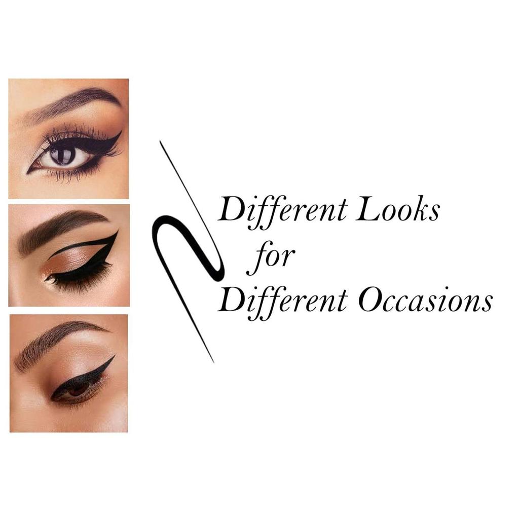 Набор из 6 жидких блестящих подводок для глаз Smudge Proof