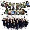 Graduation Decorations Class of 2024 Photo Banner Congrats Grad Photo Garland Graduation Season Themed Party Decor Supplies