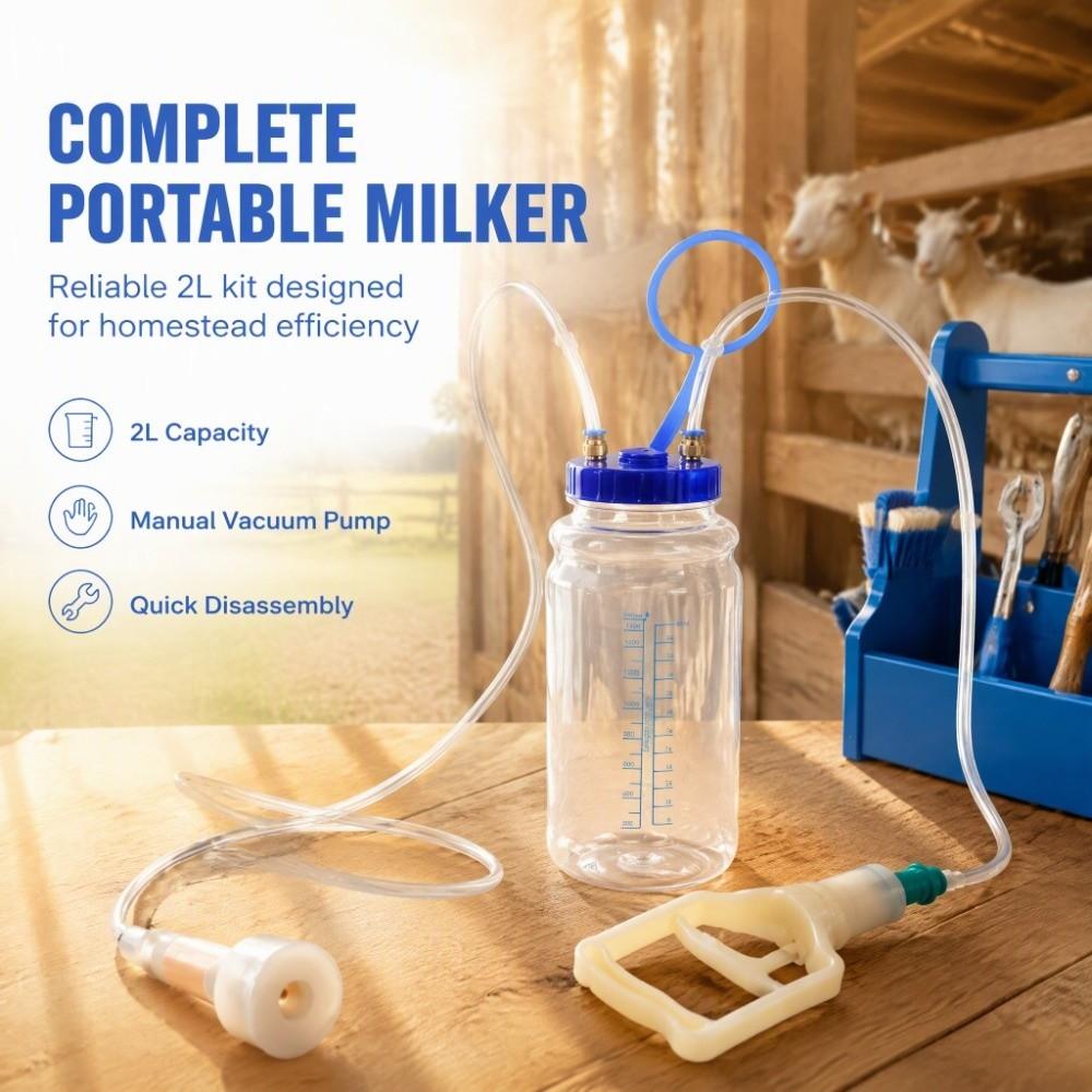 1 set Single Head Design Goat Milking Machine Household Milking Equipment Household Milking