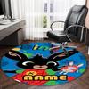 Customizable B-Bing Bunny3 Round Non-Slip Carpet - Ideal for Garden, Picnic, Office, Perfect for Decoration, Suitable For All Seasons