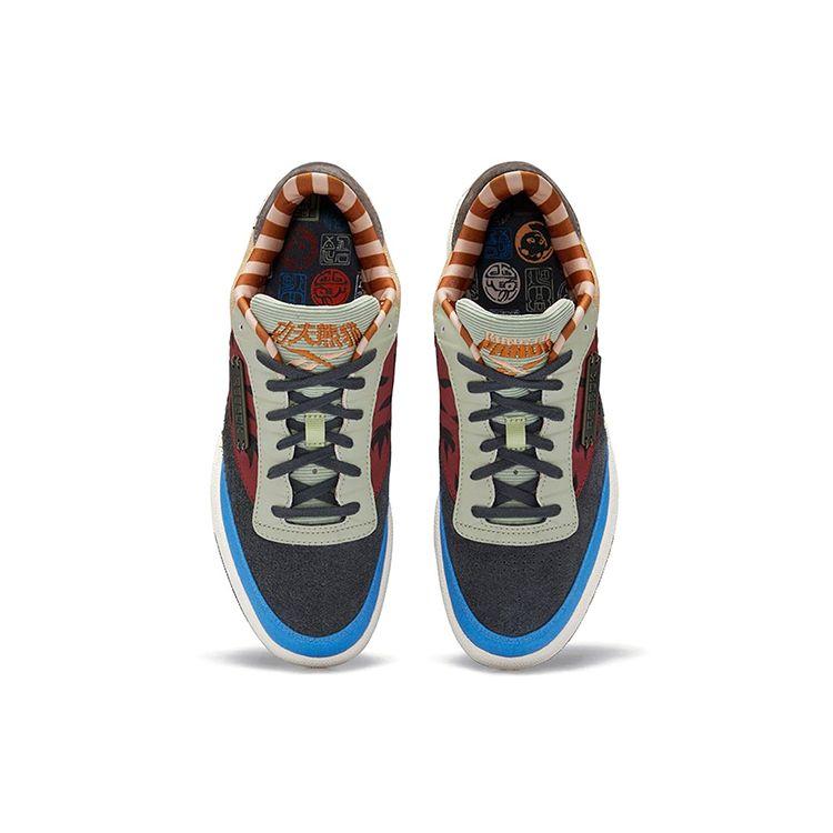 Kung Fu Panda x Reebok Club C 85 Пэчворк Унисекс Кроссовки Разноцветный Гравий Классический-Белый GZ8634