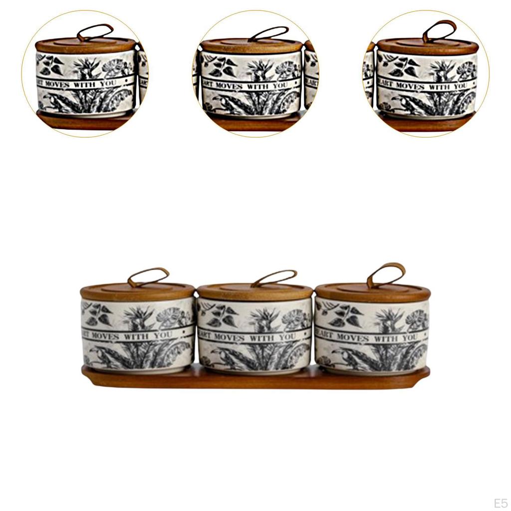 Керамическая банка декоративная канистра и ручка для хранения чая и еды для свободной столешницы