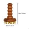 Body Massage Brush Multifunction Handheld Manual Wooden Handle 29 Copper Head Guasha Scraping