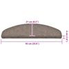 Maty Na Schody Samoprzylepne 30 Szt. Kremowe 65X21X4 Cm