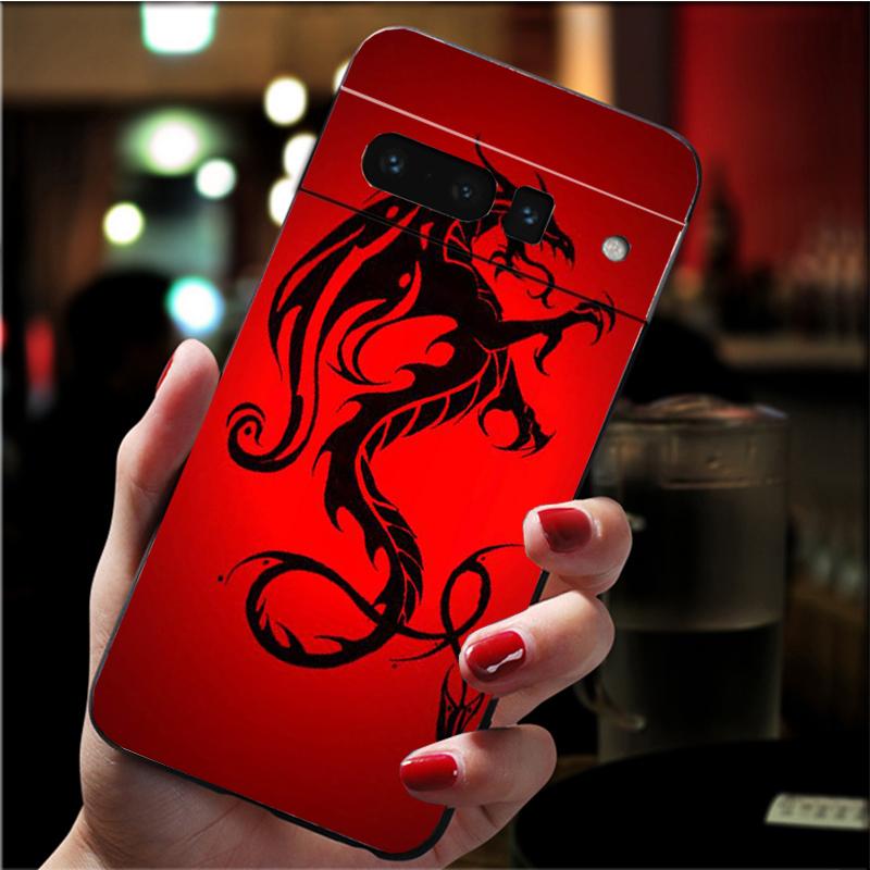 Чехол для телефона Google Pixel 7 Pro 7 6A 6 Pro 5A 4A 3A Pixel 4 XL Pixel 5 6 4 3 XL 3A XL 2 XL Dragon Case Funda