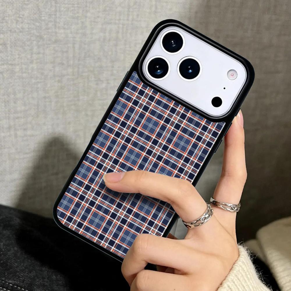 Capa Case for iPhone 17 Air 16 Pro Max 15 Plus 11 13 Mini 14 12 Back Phone Cover Scottish Plaid Warm Plaid