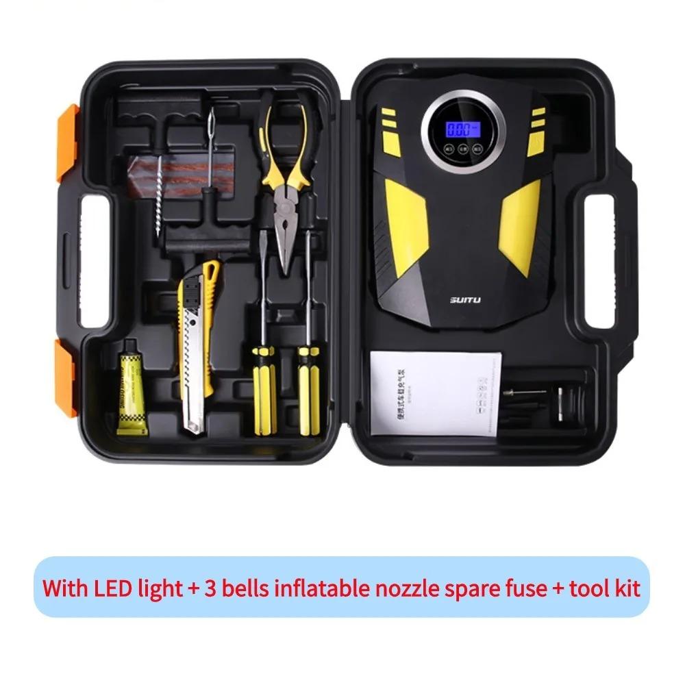 Цифровой насос для накачивания шин, 12 В постоянного тока, автомобильный портативный воздушный компрессор, насос 150 PSI, автомобильный воздушный компрессор для авто, мотоциклов, велосипедов