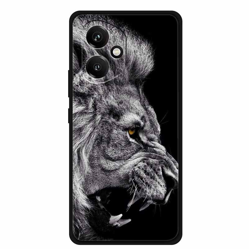 For Honor 400 5G Case Honor400 Phone Cover Wolf Lion Black Silicone Soft Coque For Honor 400 Pro 5G Back Cover Case Funda Shell