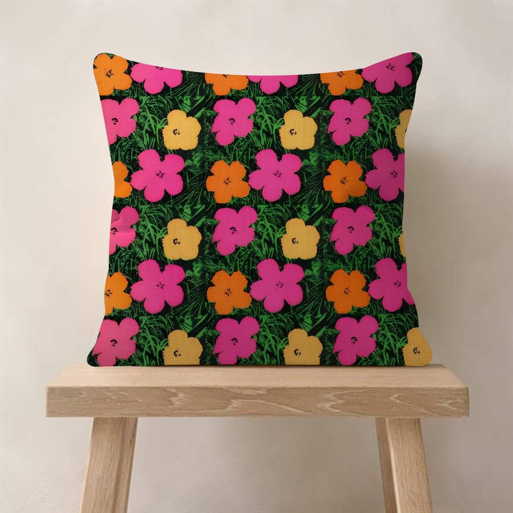 AAndy WWarhol Art Cushion Cover Car Throw Pillow Case For Sofa Car Christmas Gift