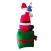 Inflatable Father Christmas 1.8m  5.9ft Polyester Cloth Waterproof LED Light Blow Up Father