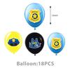 Cartoon Police Car Party Decoration Including Disposable Paper Plates Paper Cups Tissues And Childrens Party Decorations