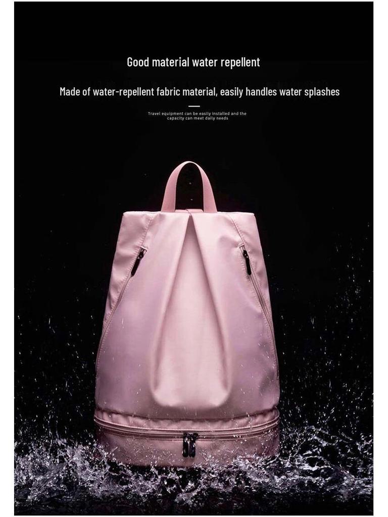 Унисекс Водонепроницаемый Спортивный Рюкзак с Двойными Плечевыми Лямками, Разделением Сухого/Мокрого и Большой Вместимостью для Плавания или Пляжных Мероприятий