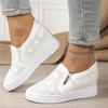 Fashion Height Increasing Casual Shoes for Women White Breathable Platform Sneakers Woman Comfortable Slip On Walking Shoes