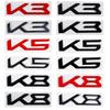Новые 3D Металлические Наклейки с Логотипом K3 K5 K8 Для K5 K3 K8 Sportage 4 Rio 3 Picanto Soul Эмблема Значок на Крыло Автомобиля Заднюю Крышку Багажника