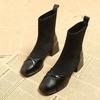 Модные осенние ботильоны для женщин Зима 2024 Эластичные женские короткие ботинки Горячие Высокое качество Шикарные и элегантные Мода Новинка Распродажа Ботильоны