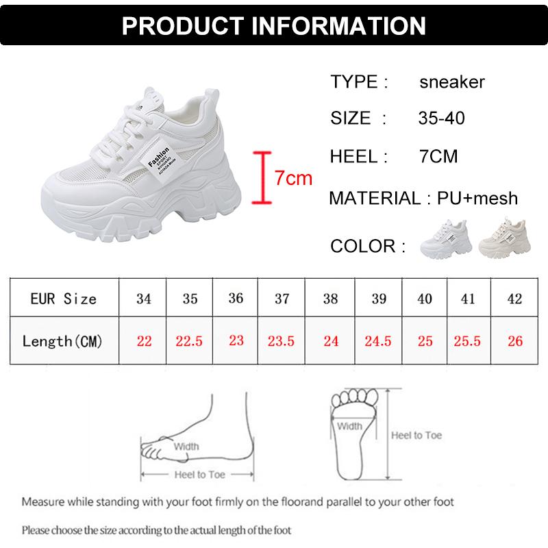 Модные белые дышащие массивные кроссовки женские 2025 весна толстая платформа повседневные кроссовки женские нескользящие на шнуровке спортивная обувь женская