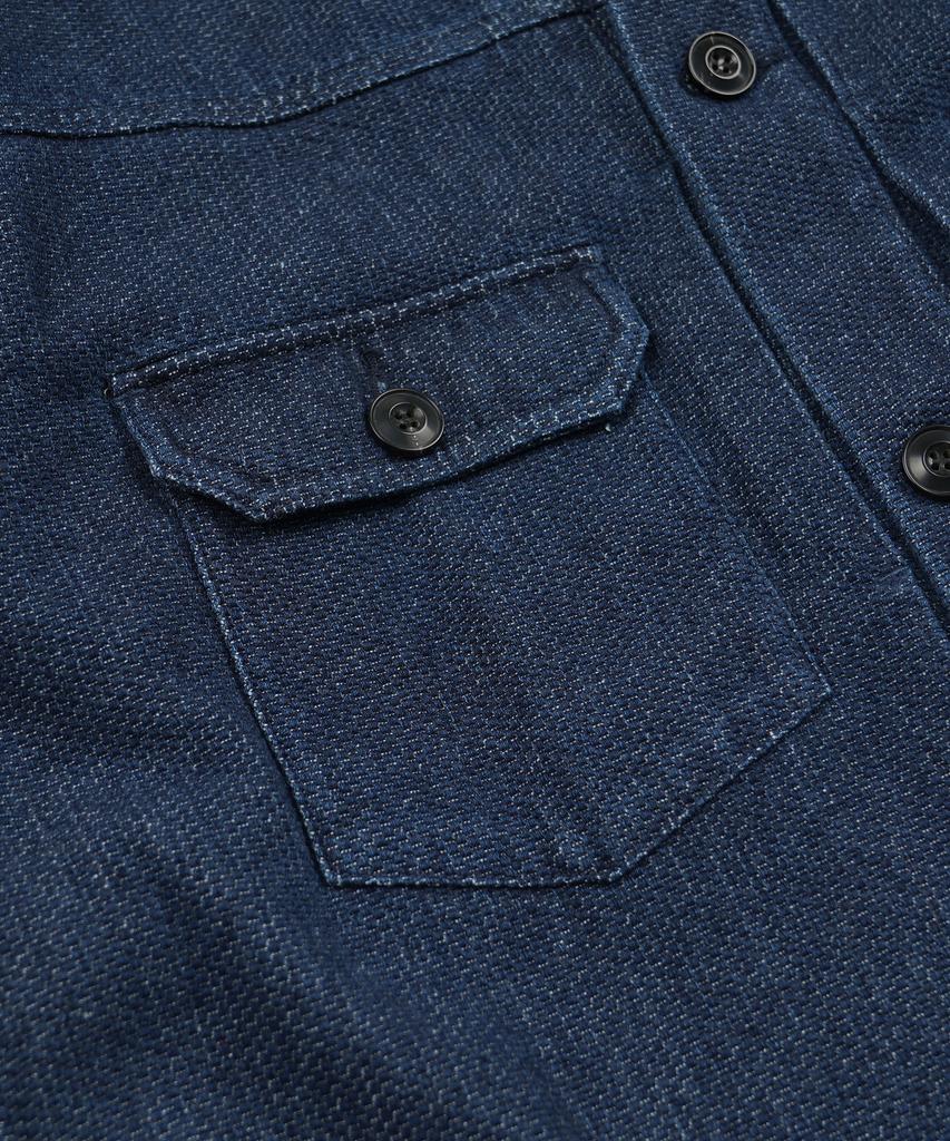 FRIZMWORKS Sashiko Denim Trucker Jacket _ Indigo