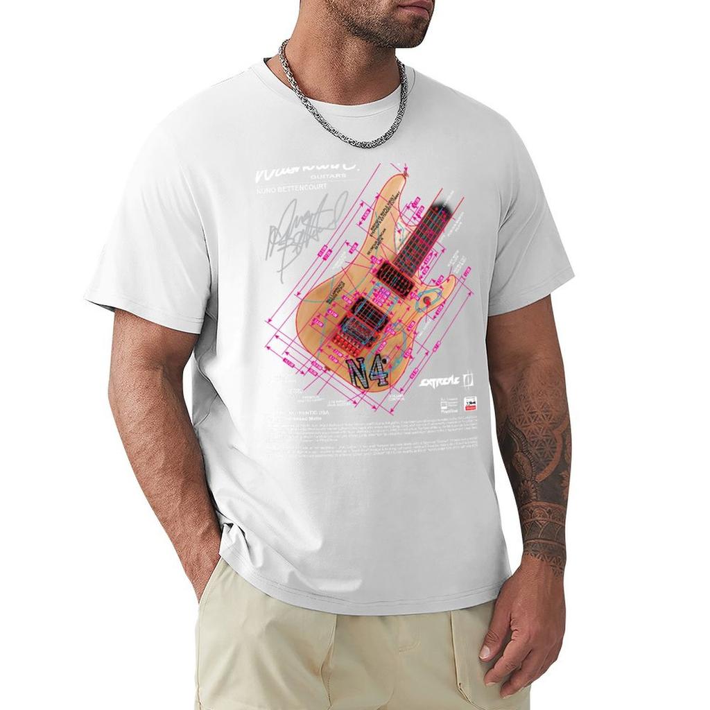 Washburn N4 Blueprint TShirt Casual Trendy Streetwear Tee Shirt