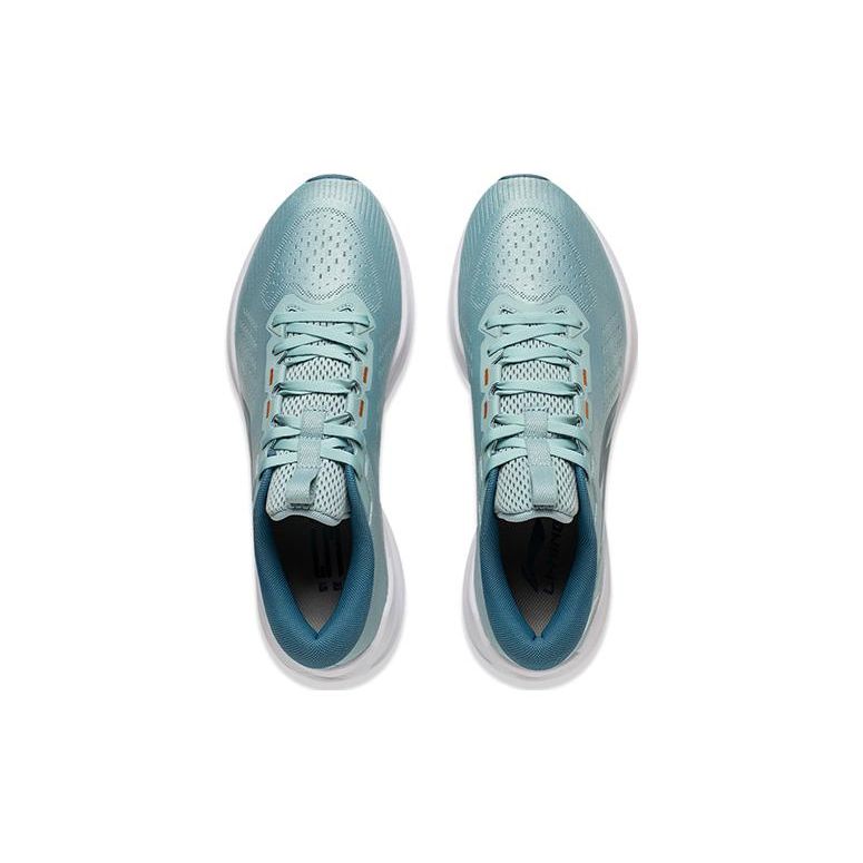 Li Ning Wu Shi Lite V2 легкие амортизирующие нескользящие износостойкие кроссовки с низким верхом мужские кроссовки Stone-Blue-Gray ARST053-2