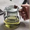 Чайник из термостойкого стекла 480 мл с деревянной ручкой, ситечком, подогреваемым контейнером, чайник для чая, чайник для цветочного чая, чайник для заваривания чая