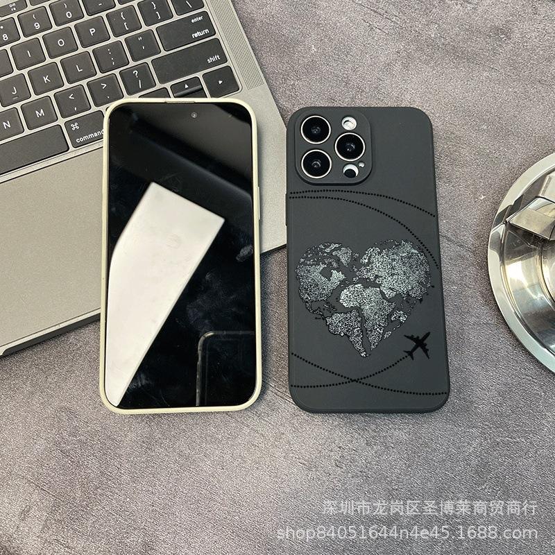 Применимо к маршрутам самолетов чехол для мобильного телефона iPhone15 14PROMAX полноразмерный 13/11 противоударный 16/15 защитный чехол 17