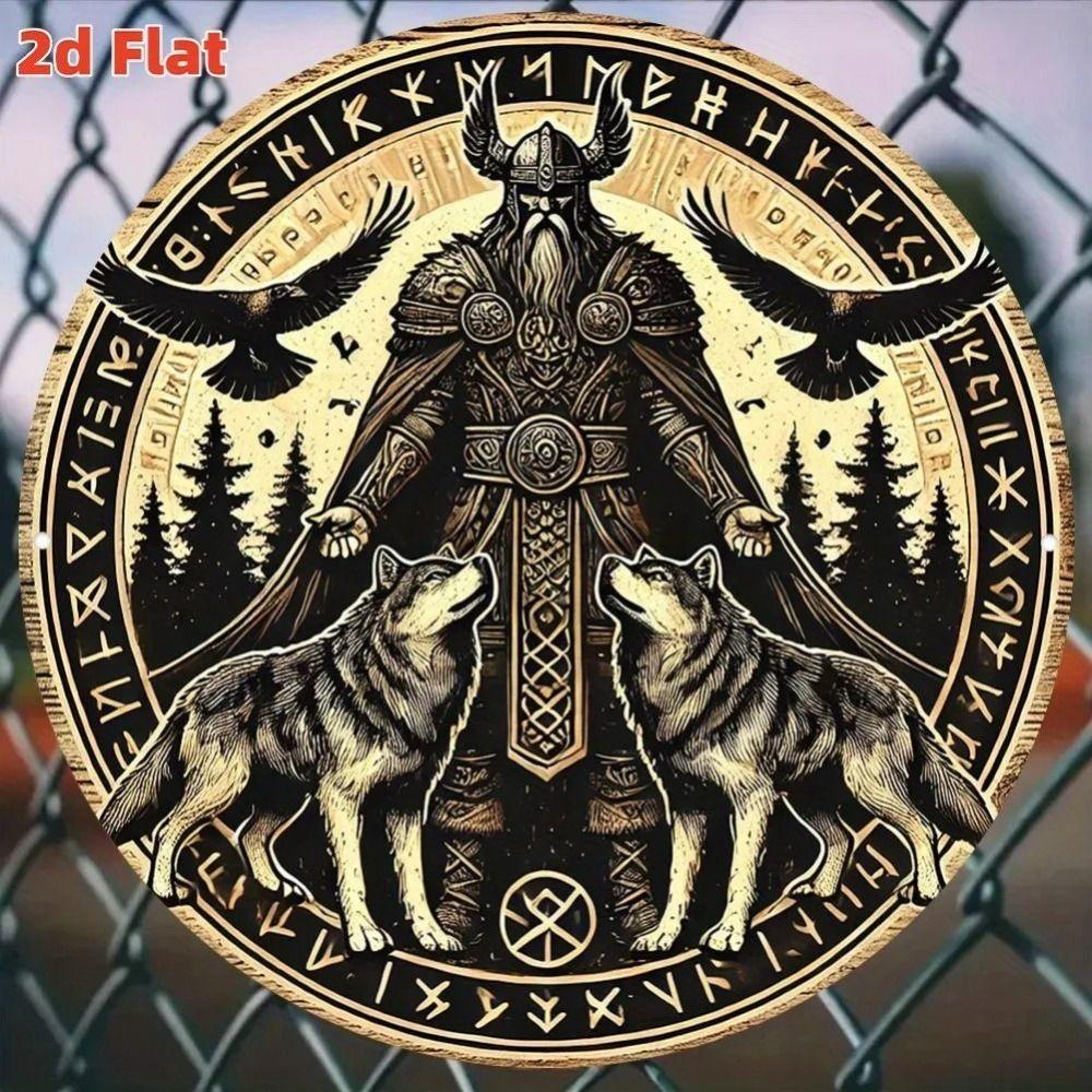 Плоская 2D металлическая настенная табличка
