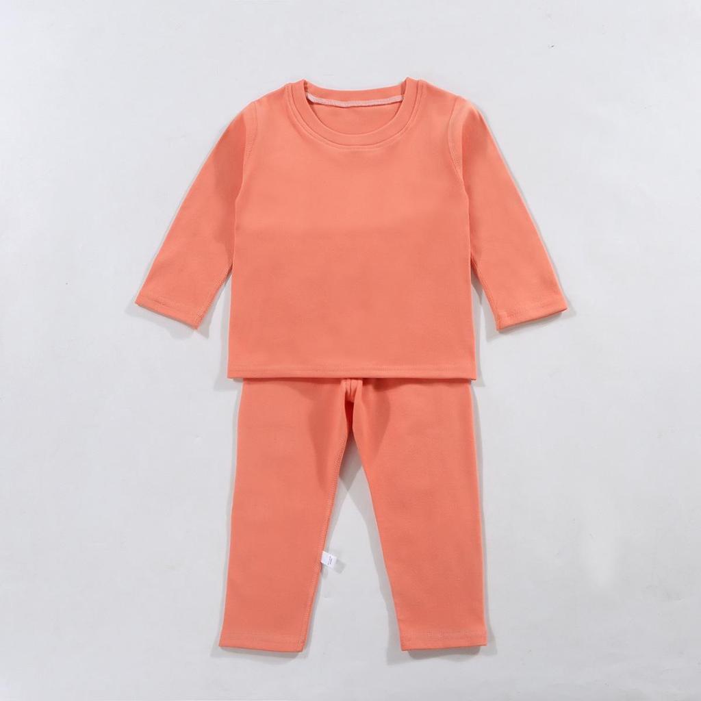 Детский бесшовный термофлисовый комплект нижнего белья - Теплая осенняя одежда для мальчиков и девочек