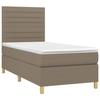 VidaXL Slatted Bed Base with Mattress and LED, Upholstered Bed, Single Bed, Adult Bed for Interior Bedroom, 3135489