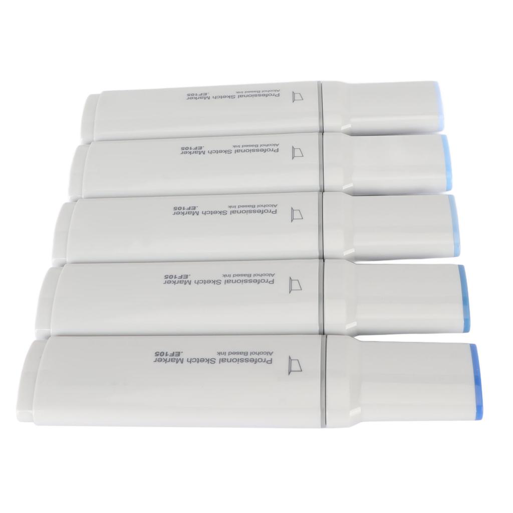 5 шт. маркеров Jumbo с большой широкой головкой, даже с текучими чернилами, большие художественные маркеры для рисования, синие