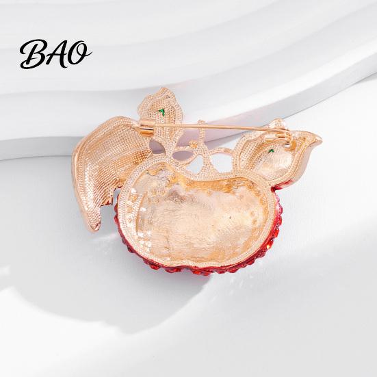 Women Pumpkin Brooch Rhinestone Brooch, Lapel Pin for Halloween Thanksgiving Harvest Decorative Bag Festival, Autumn Clothing Accessory Suits