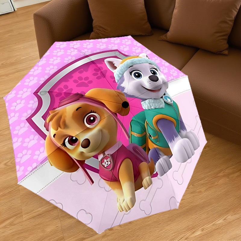 1PC paw prints Umbrella-8-Rib Reinforced, Automatic Open, Lightweight & Durable, Cute Fashion Accessory for Outdoor, Beach or Casual Use, Beach Umbrel