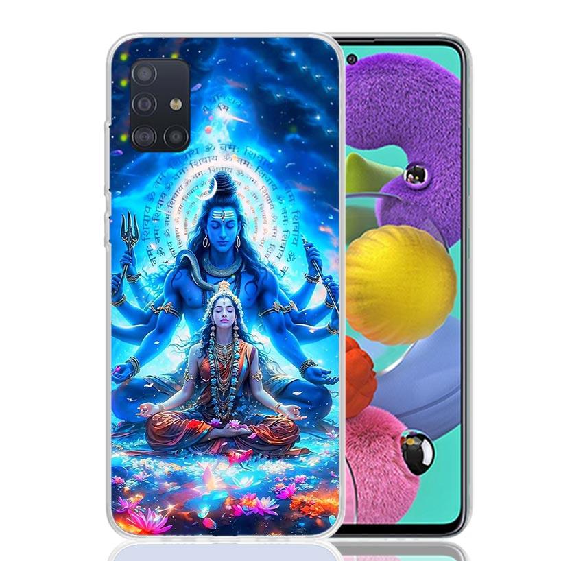 Lord Shiva Hindu God Buddha India Phone Case For Samsung Galaxy A52 A32 A22 A12 A02S A50S A30S A51 A31 AA71 Note 20 Ultra 10 S10