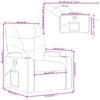 Massage Recliner Chair Relaxation Chair Grey Faux Leather