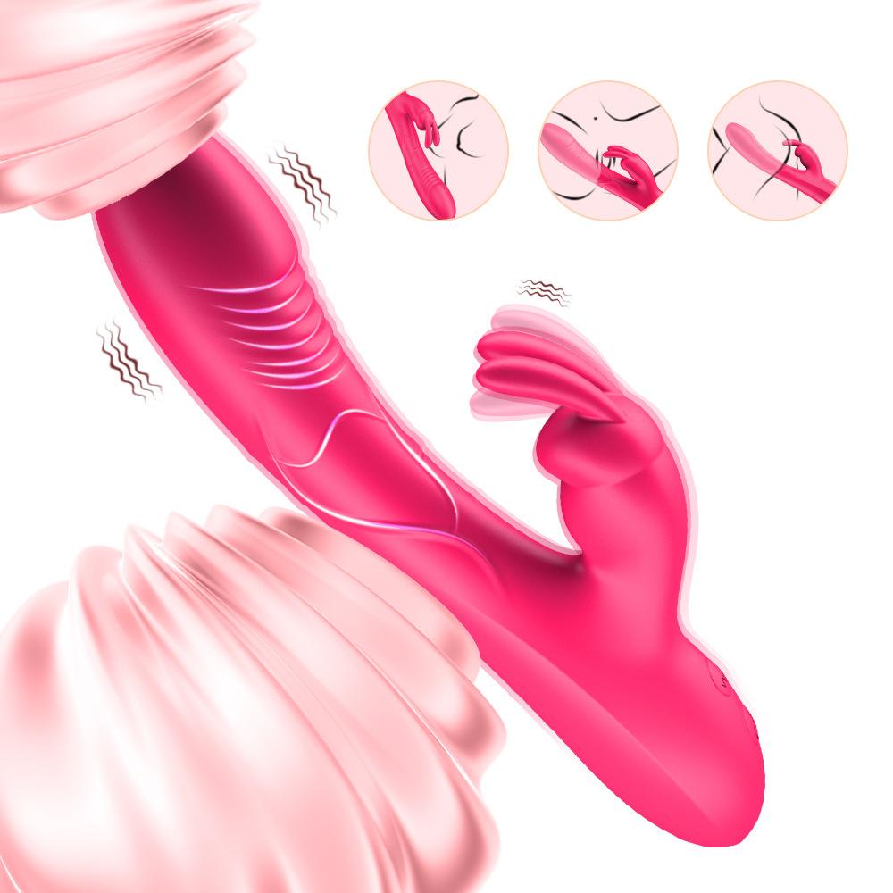 Кролик Дилдо Вибратор для Женщин Массажер Для Вагины Стимулятор Сосков Клитора Женская Мастурбация Анальный Вибрирующий Взрослые Секс Игрушки