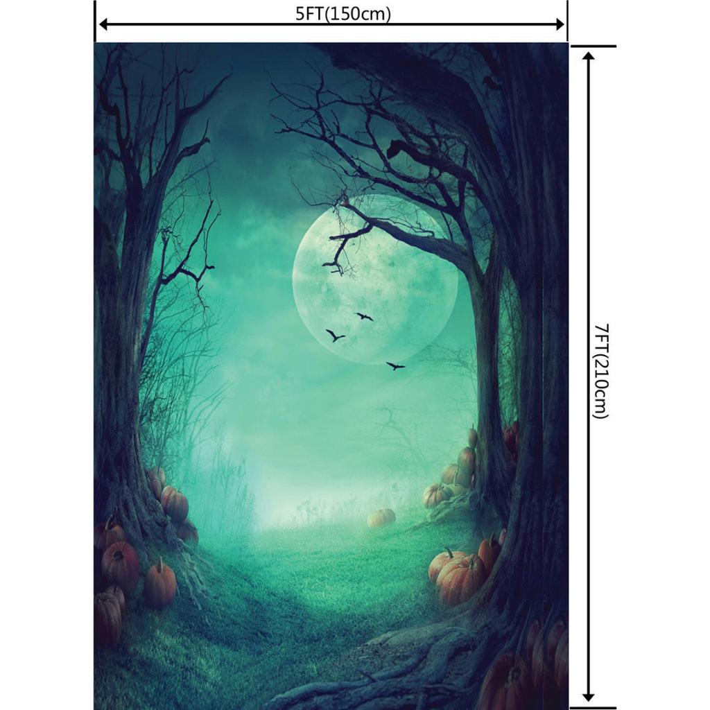5x7ft Duluda Хэллоуин Ночь виниловый фон для фотосъемки студийный фон реквизит