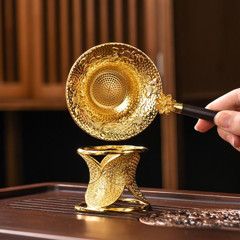 Ситечко для чая, фильтр для чая, чайный набор из сплава, аксессуары для домашнего приготовления чая, воронка для приготовления чая, ложка, сепаратор остатков чая